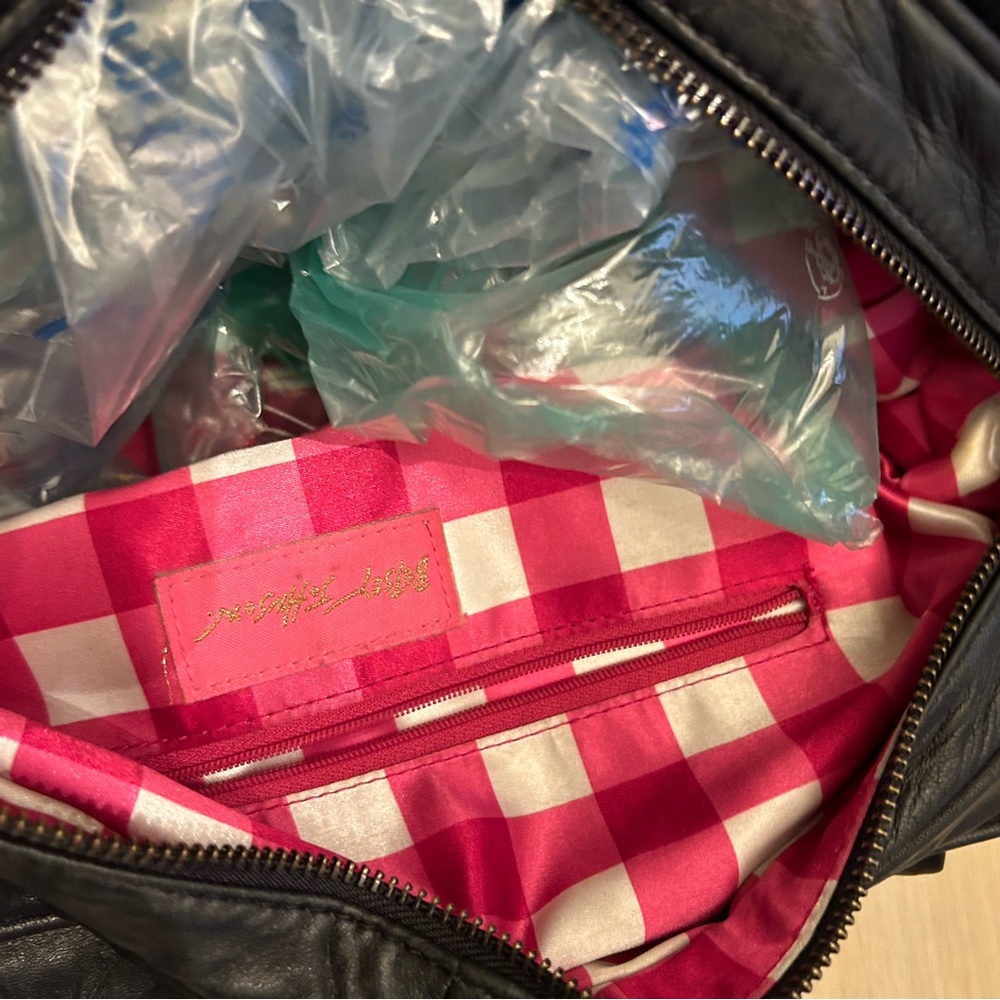 Betsy Johnson tuxedo satchel